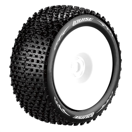 LOUISE RC T-PIRATE 1/8 FR/RR SUPER SOFT 0 OFFSET WHITE